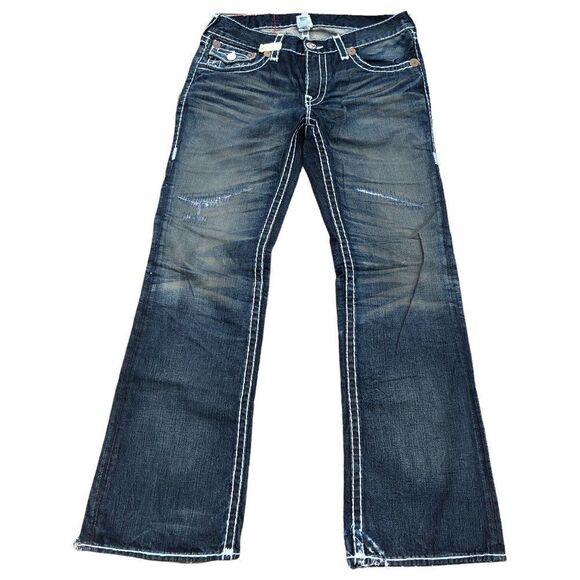 Vintage 2004-2008 True Religion Jeans Size 33 BILLY SUPER T - Picture 4 of 12